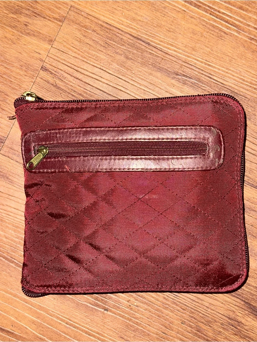 Vintage Packable Quilted Duffel Bag & Foldable Travel Tote – Burgundy / Maroon